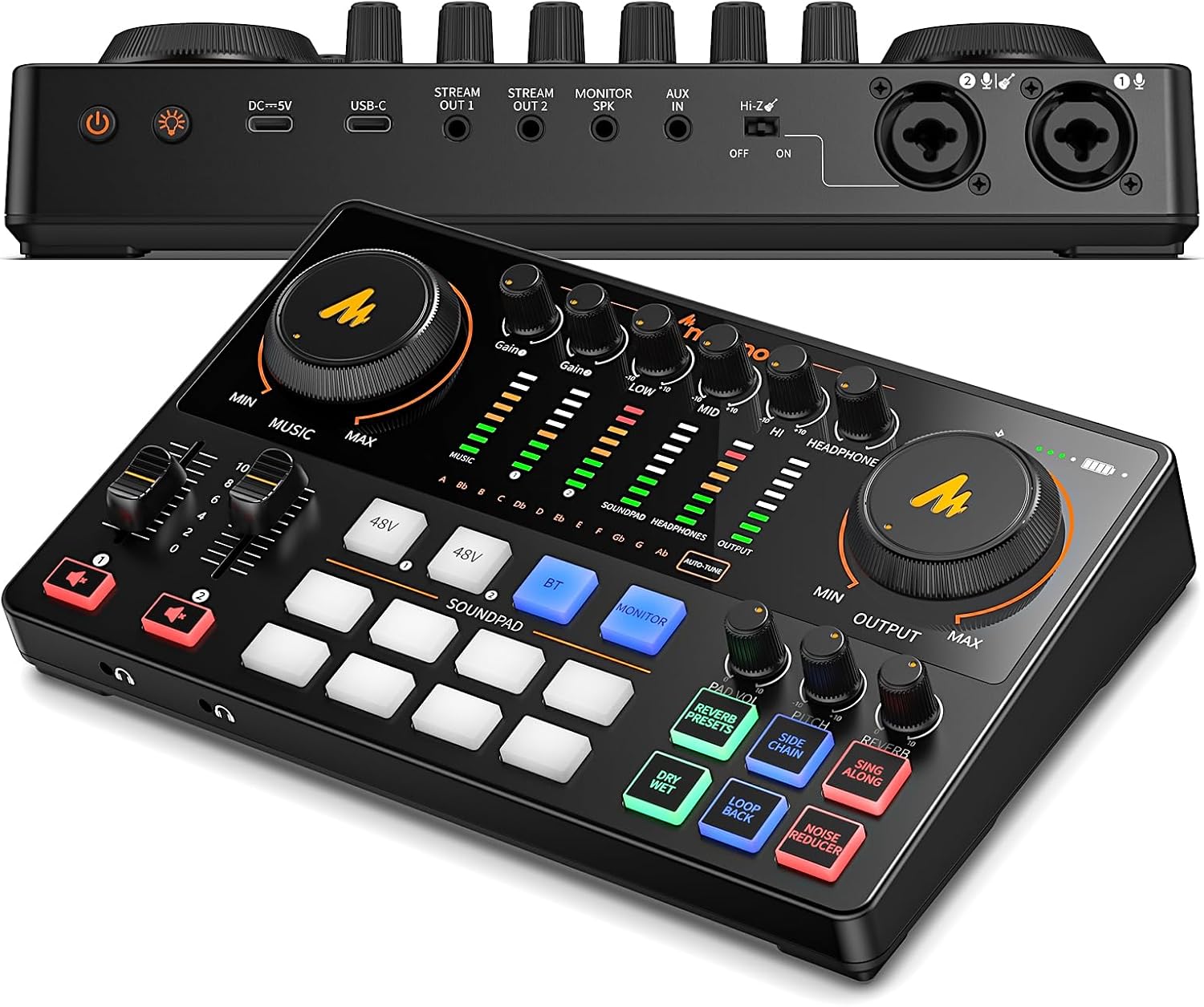 Maono Streaming Audio Mixer Console for Podcasting E2 Gen2