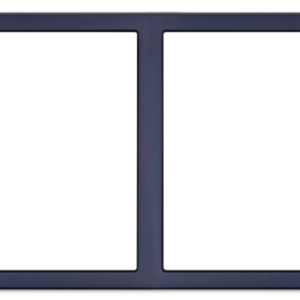 HDL Panel Frame 2 Gang Ash Grey