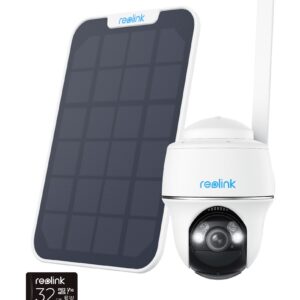 Reolink BP4G G430 5MP PTZ (GO PT Plus) Outdoor Battery Camera Bundle Includes Solar Panel + 32GB SD