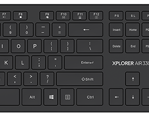 Alcatroz Keyboard & Mouse Wireless Xplorer AIR 3300 Black