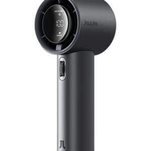 Jisulife Portable Personal Fan PRO 1S Black with Display & Powerful 15000 RPM Motor