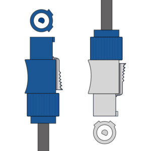 Citronic Twist and Lock Light & Sound Daisy Chain Cable 6.0m 114.096UK