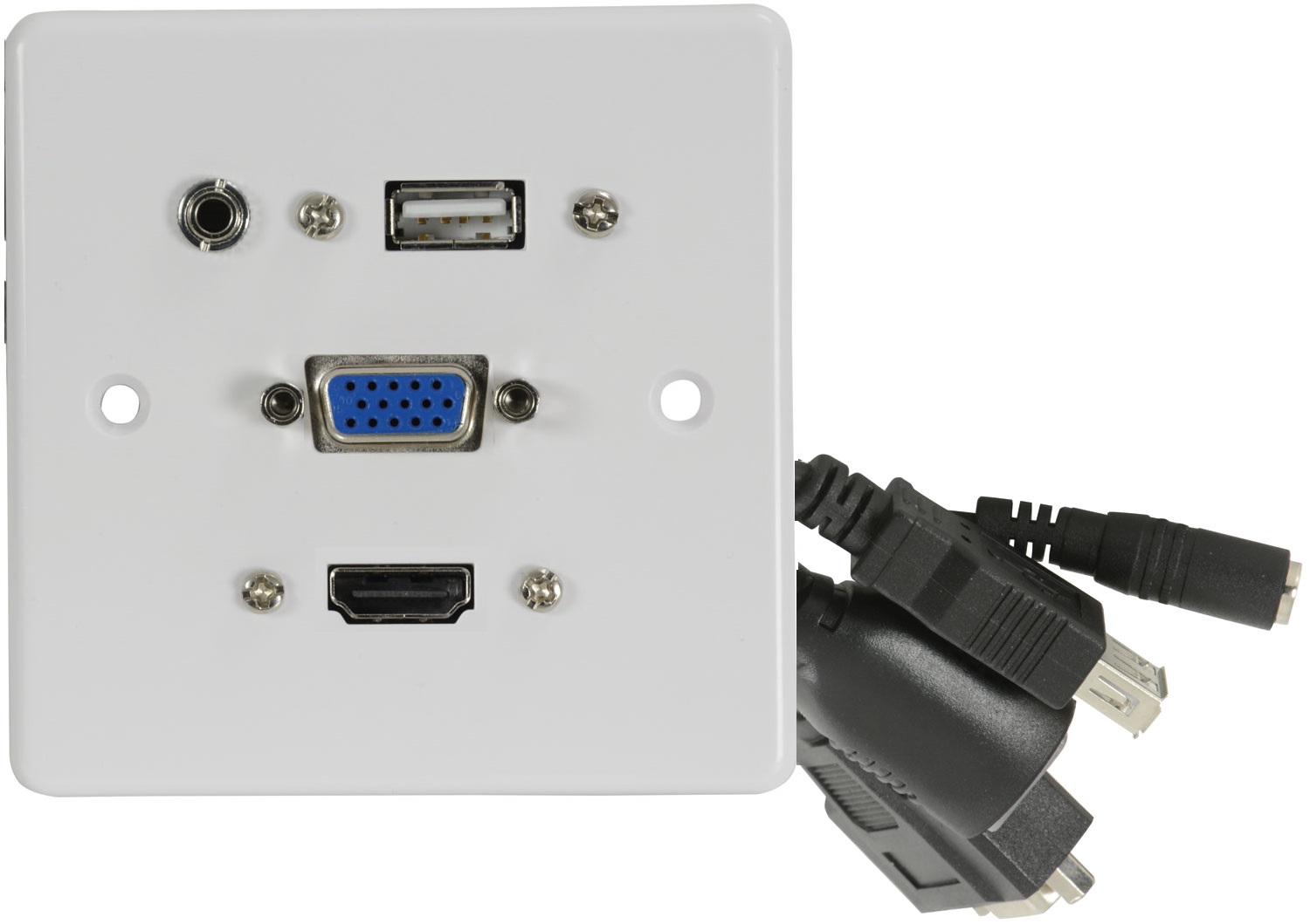 AV:Link WALL PLATE USB-A/HDMI/VGA 4K 122.395UK