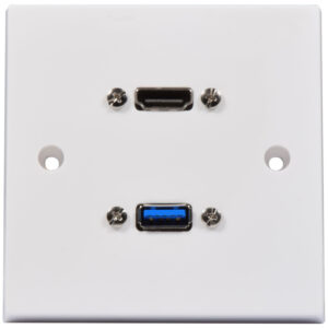 AV:Link WALL PLATE USB-A/HDMI 8K 122.398UK