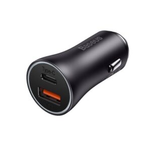 Baseus Golden Contactor Max Car Charger U+C 60W Dark Gray