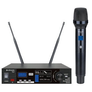 Citronic TU1-H True Diversity Multi-UHF Single Handheld Wireless Microphone 171.031UK