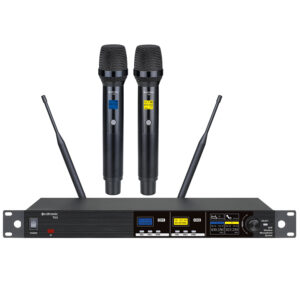 Citronic TU2-H True Diversity Multi-UHF Dual Handheld Wireless Microphones 171.033UK