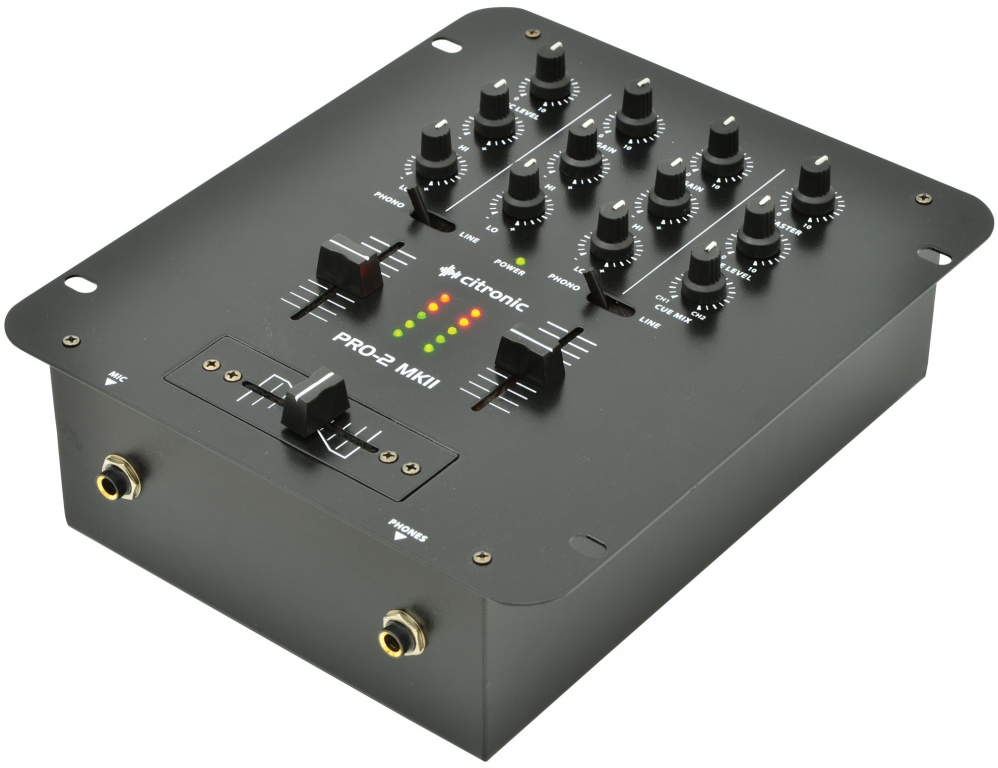 Citronic PRO-2 2Ch 5 Input Mixer Black 172.752UK