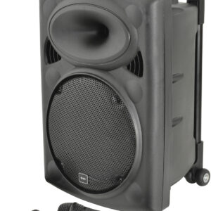 QTX QR10PA 10'' Professional Portable Karaoke & PA Speaker with 1x Wireless Microphone, Bluetooth USB & FM 178.839UK