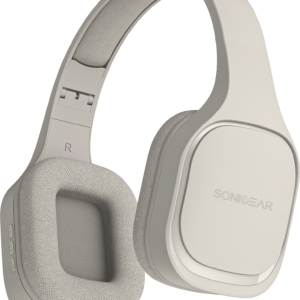 SonicGear Headphones Bluetooth Fabric + Foldable AIRPHONE 7 Chalk Grey