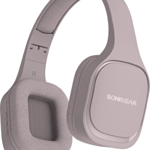 SonicGear Headphones Bluetooth Fabric + Foldable AIRPHONE 7 Mauve
