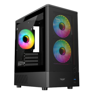 Armaggeddon Gaming Case M-ATX DEEPFREEZE DUPLEX 2 CHROMA Black (3x Chroma Fans)