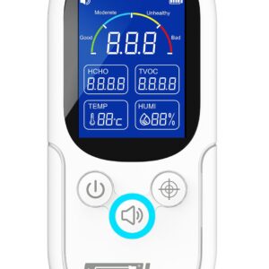Noyafa Air Quality Tester for Formaldehyde, TVOC, Temperature & Humidity JMS12