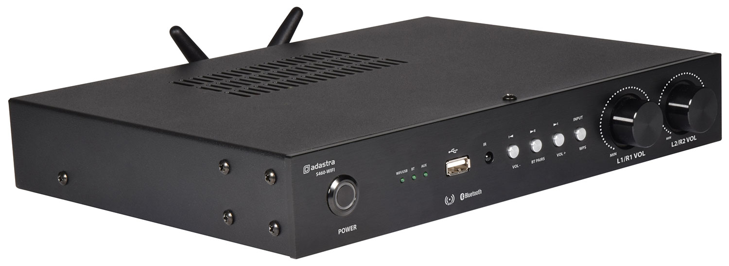 Adastra S460-WIFI Amplifier WIFI/BT/USB 4x30W@8ohm 103.146UK