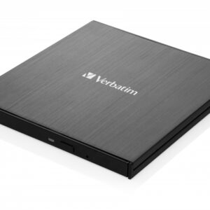Verbatim External Slimline CD/DVD Writer USB 3.2 USB-C Black