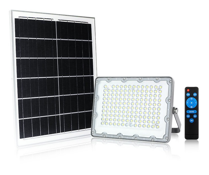 GBC ON LED PRO 60 Solar LED Floodlight with Panel and Remote Control 60W