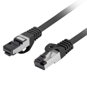 Lanberg Patch Cable CAT8.1 S/FTP CU LSZH 0.25m Black