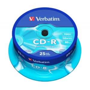 Verbatim CD-R 700MB 52X 25-Pack Spindle Extra Protection 43432