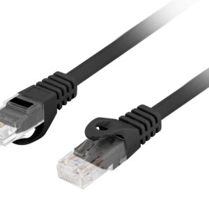 Lanberg Patch Cable CAT.6 UTP CU LSZH 0.5m Black