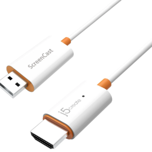 j5create JVAW56 Wireless HDMI Screencast Display Adapter Miracast/AirPlay 1080p USB Powered