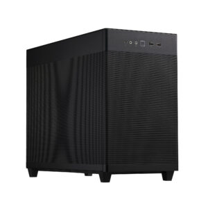 ASUS PC Case Prime mATX Quasi-Filter Mesh Tool-Free Side Panels 1x Pre-Installed Fan USB-C AP201 Mesh Black