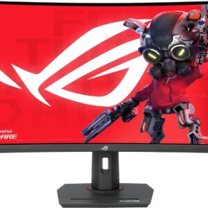 ASUS Monitor ROG Strix Gaming 32" 2K QHD 280Hz VA Curved 1500R HDR400 Gaming-AI ELMB SYNC DP HDMI USB-C PD XG32WCMS