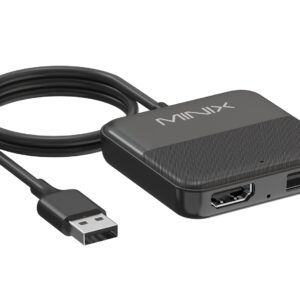 MINIX CAR Wired to Wireless CarPlay/Android Auto/HDMI-IN USB Media Hub CA361 Plus