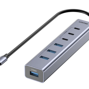 Unitek H1335A 7-Port USB-C Hub with 3xUSB-C 4xUSB-A & Power Supply