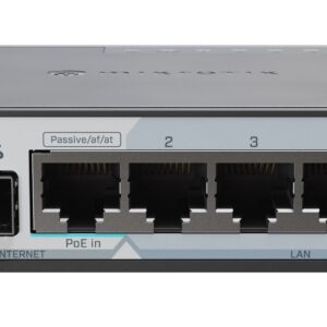 MikroTik Router Wired hEX S 5xGbE/2.5G SFP/PoE Out/USB E60iUGS