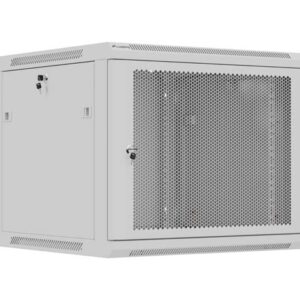 Lanberg Wall Rack 19'' with Perforated Door 9U 60cm Grey FLAT PACKED