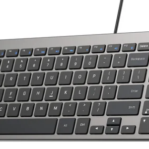 Unitek Keyboard Wired 99K USB-C/A English SlimTap T053 Space Grey