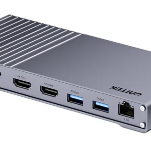 Unitek USB-C Hub Docking Station USB4 40Gbps Triple 4K Display & 2.5G Lan with 120W PSU D1117A