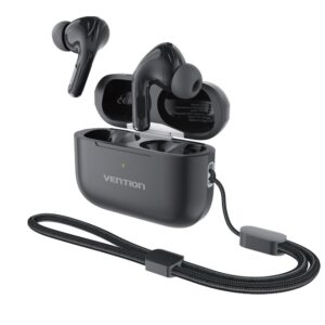 Vention Earphones BT TWS InEar ANC +Wireless Charging ECHO LITE E11 Pro Black NBVB0-Pro