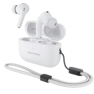 Vention Earphones BT TWS InEar ANC +Wireless Charging ECHO LITE E11 Pro White NBVW0-Pro