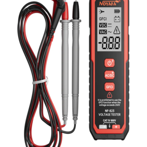 Noyafa Voltage Tester for AC/DC Wide Voltage Range, GFCI Functionality with LED Light NF-823