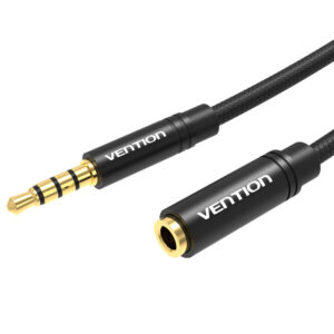 Vention AUDIO 3.5mm M-F Extension Cable Metal & Braided 1.5m BHBBG