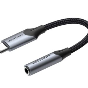 Vention AUDIO CONVERTER USB-C to 3.5mm Female Adaptor Braided 0.1m BGJHA