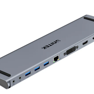 Unitek USB-C Hub Docking Station 11in1 USB3.0 2xHDMI/1xDVI/Gb Lan/Audio/PD100W D1147A
