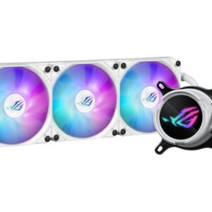ASUS CPU Liquid Cooler ROG Strix Triple Premium ARGB GEN2 Fans Asetek Gen7 v2 Pump 2.1" IPS LCD Display LC III 360 ARGB LCD White