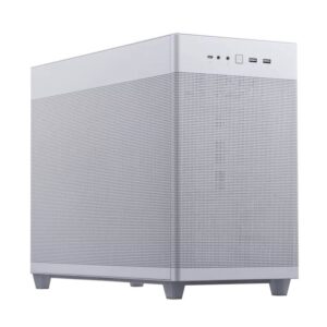 ASUS PC Case Prime mATX Quasi-Filter Mesh Tool-Free Side Panels 1x Pre-Installed Fan USB-C AP201 Mesh White