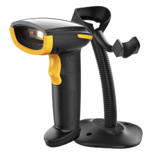 Inatech Barcode Scanner CMOS 1D/2D Wireless 2.4GHz/Bluetooth USB-A 2600mAh Adjustable Stand BCST-35 Black