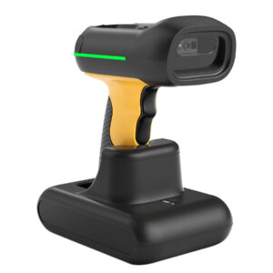 Inatech Barcode Scanner 1D/2D Wireless 2.4GHz/Bluetooth USB-A 2600mAh Smart Charging Base AI Industrial BCST-75S Black