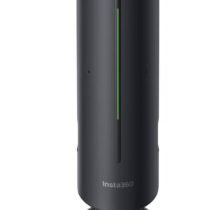 Insta360 Wave for Business Professional Speakerphone with AI Recording Suite AI Noise Reduction Wireless Cascade 32GB Graphite Black WAVE06