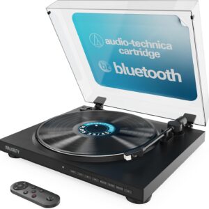Majority Turntable AUTO Automatic Tone Arm & Start, BT & USB Recording