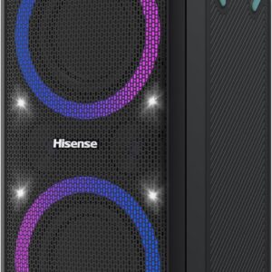 Hisense Speaker Portable Karaoke Party Rocket 160, 160W Power, 12 Hrs long playtime,TWS Pair play,Karaoke Mode,5 Lighting effects