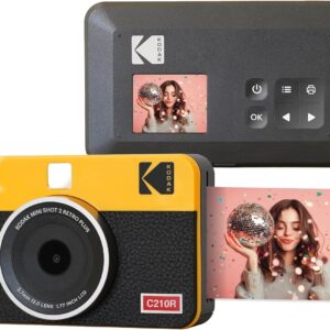 Kodak Instant Camera & Printer RETRO Mini Shot 2 Yellow (2.1x3.4)