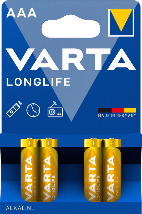 Varta Alkaline AAA 4pcs Longlife