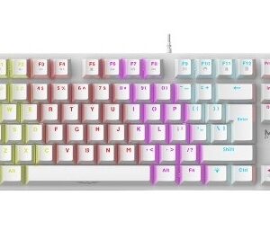 Armaggeddon MKA-2C NEO White Mechanical Gaming Keyboard 87 Linear (Red) Keys