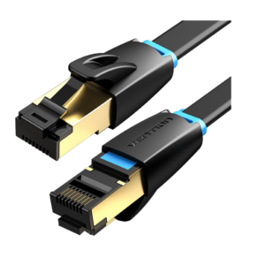 Vention NETWORK Cable CAT8 SFTP Flat 2.0m Black IKCBH