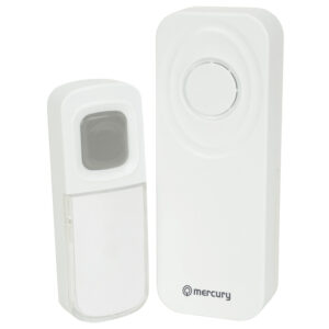 Mercury Wireless W/Proof Doorbell with Portable Chime 350.295UK